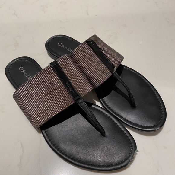 Calvin Klein Shoes - Calvin Klein Size 7.5 Slip On Sandals